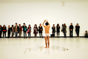 A performance during the final events of Transnational Dialogues 2014 at MAXXI Museum, Rome, Italy, November 2014